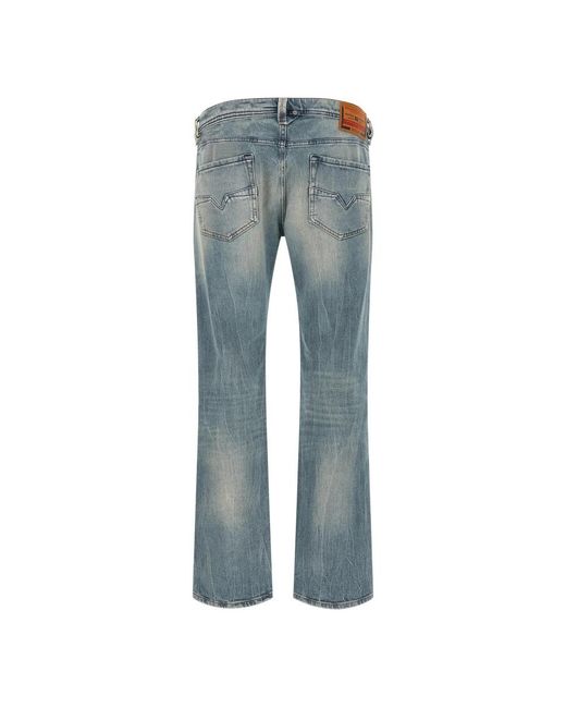 DIESEL Blue Straight Fit Jeans for men