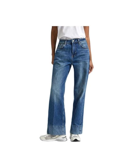 Pepe Jeans Blue Lockere st retro style hose