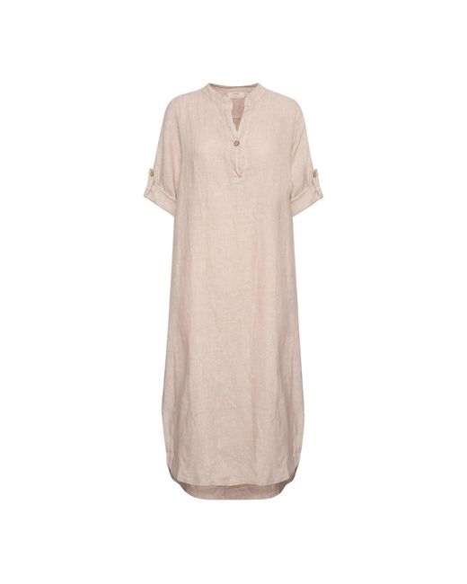 Cream Natural Midi Dresses