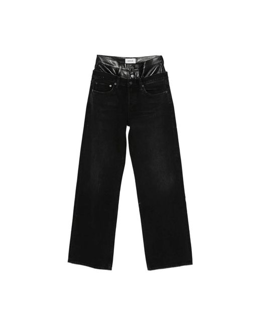Straight Jeans Agolde de color Black