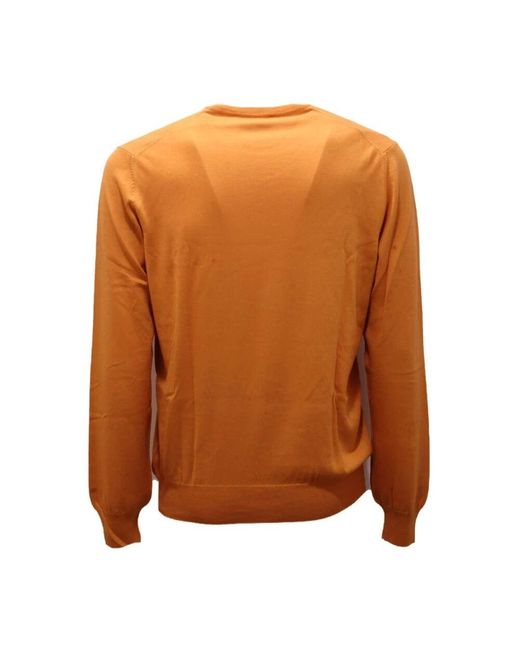 Gran Sasso Baumwollpullover Made in Brown für Herren
