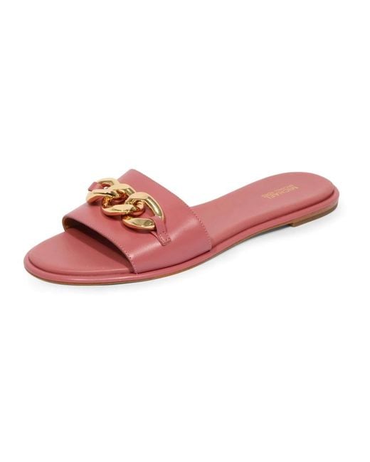 Michael Kors Pink Sliders