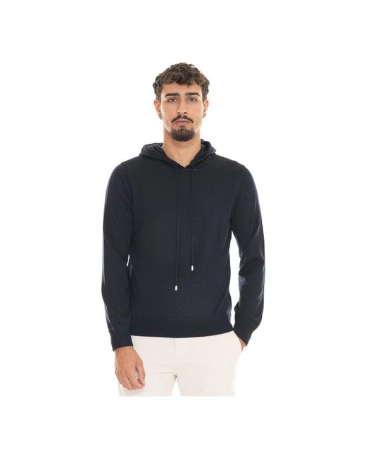 Gran Sasso Blue Zip-Throughs for men