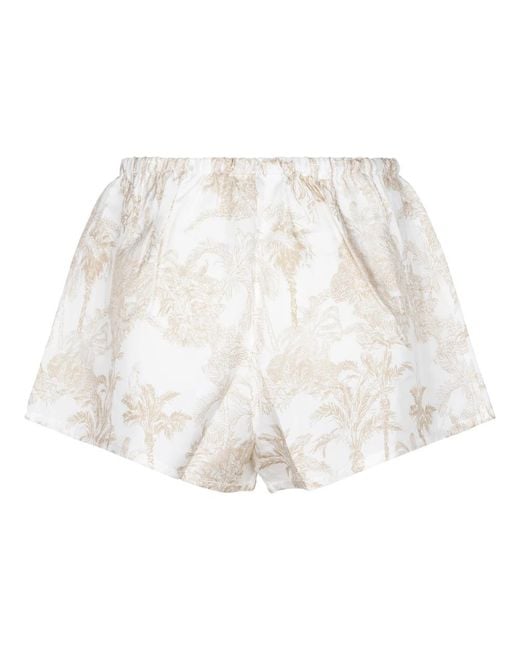 Mc2 Saint Barth White Short Shorts