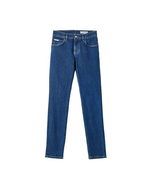 Dolce & Gabbana Blue Skinny Jeans for men