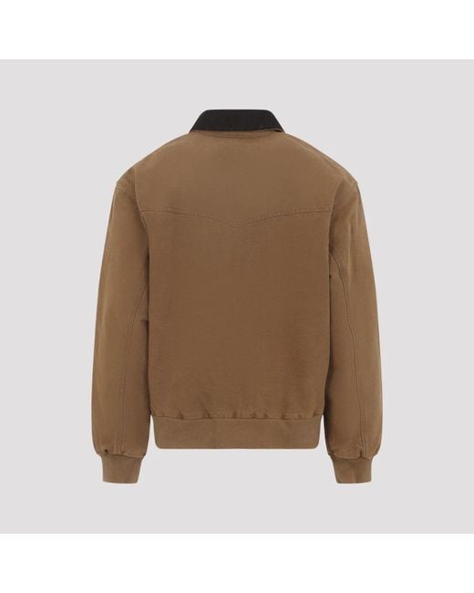 Carhartt Jassen ,Bruin ,Katoen Og Santa Fe Jacket in het Brown voor heren