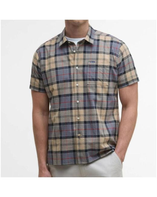 Barbour Gray Short Sleeve Shirts for men