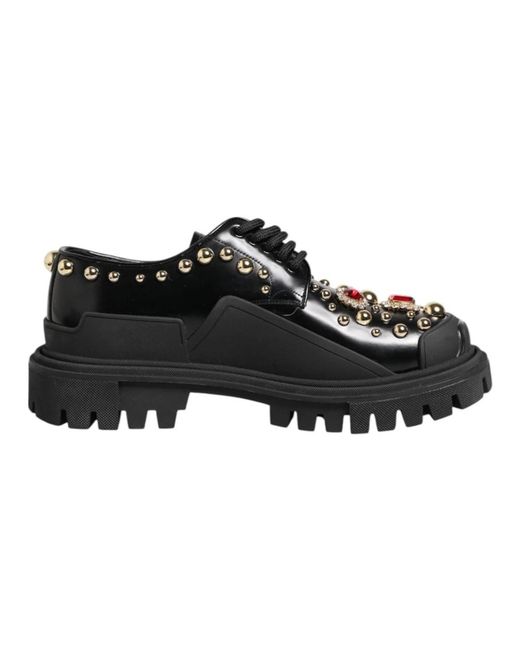 Dolce & Gabbana Black Laced Shoes