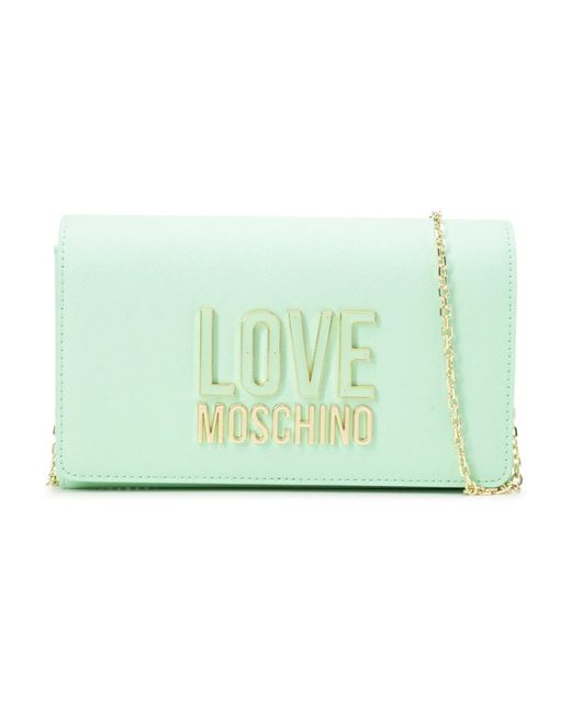 Love Moschino Green Shoulder Bags