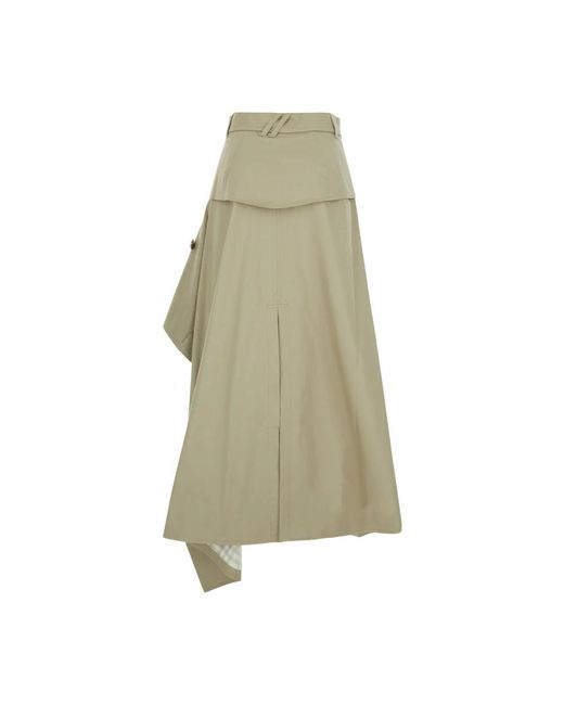 Burberry Green Midi Skirts