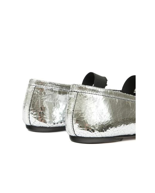 Maison Margiela White Ballerina Shoes