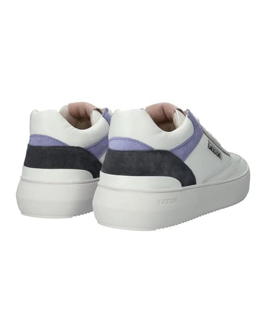 Blackstone Blue Daphne - white periwinkle - sneaker (mid)