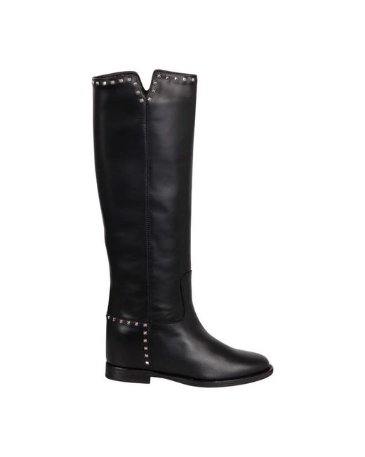 Via Roma 15 Black High Boots