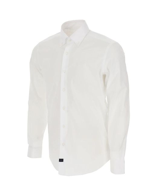 Fay White Formal Shirts for men