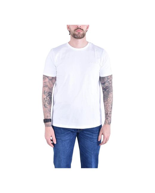 Dondup T-Shirt Girocollo Regular in het White voor heren
