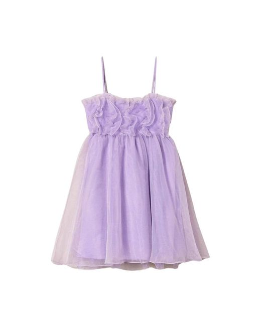 Twin Set Purple Short Dresses
