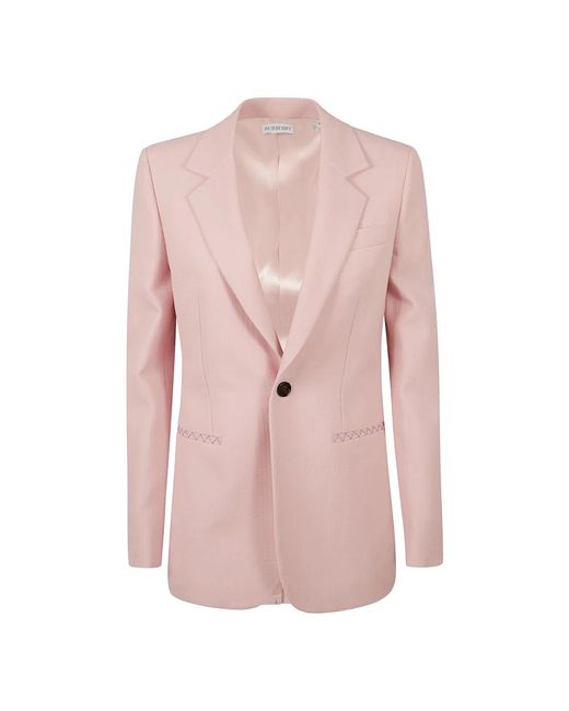 Burberry Jassen ,Roze ,Wol Blazer in het Pink