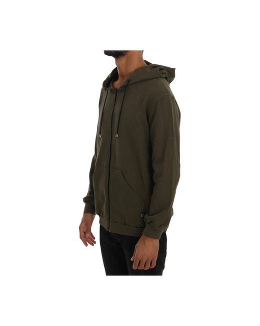 Daniele Alessandrini Green Zip-Throughs for men