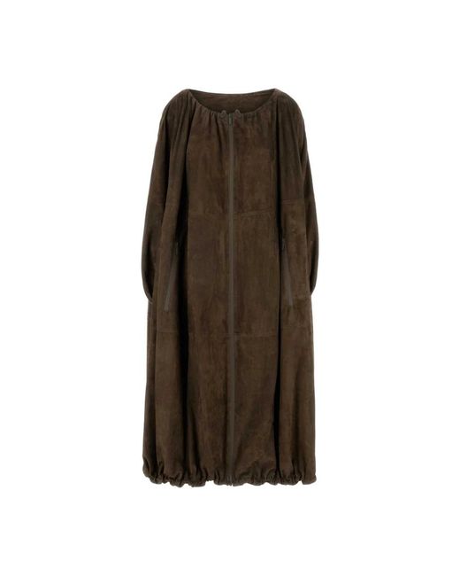 Ferragamo Brown Maxi Dresses