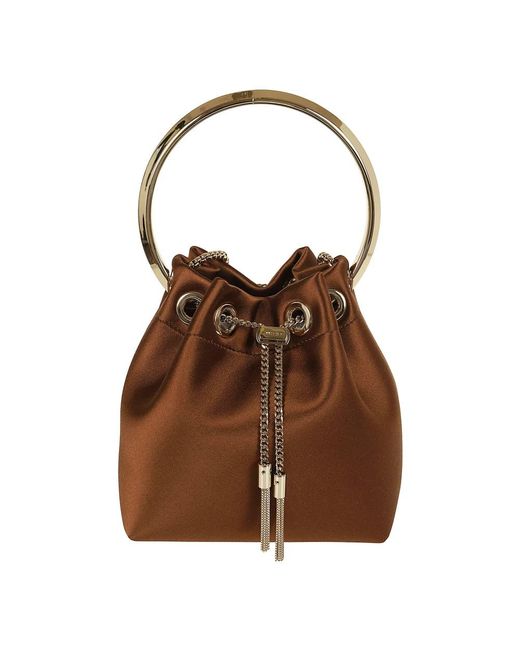 Jimmy Choo Brown Bucket Bags