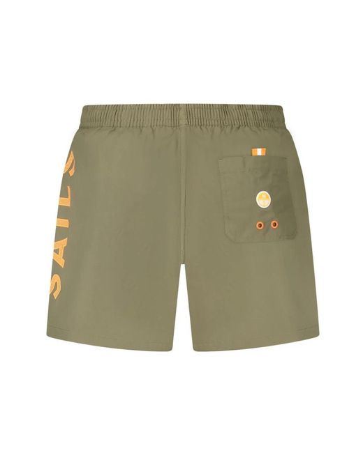 North Sails Badmode ,Groen ,Groene Zwemboxer Met Ocean Print in het Green voor heren