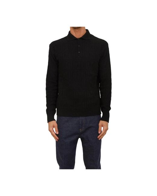 RICHMOND Black Round-Neck Knitwear for men
