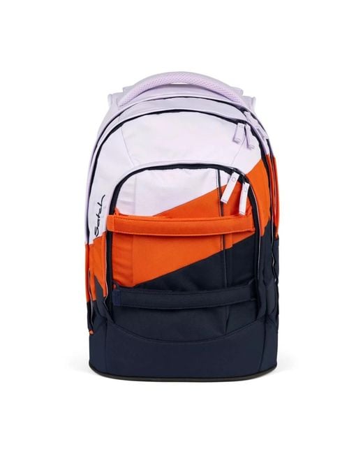 Satch Tassen ,Veelkleurig ,Eco Ergonomisch Schoolrugzak in het Blue