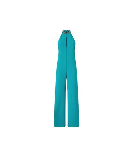 Pinko Jumpsuits & Playsuits ,Groen ,Straight-Leg Jumpsuit in het Blue