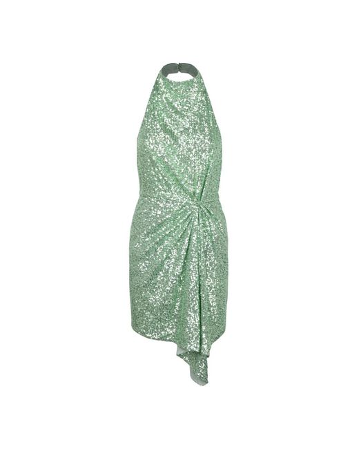 Nenette Green Mint sequin offener rücken kleid