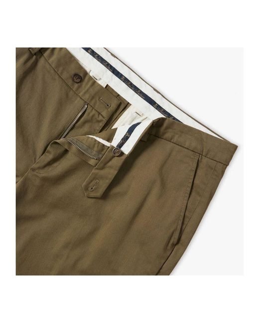 Brooks Brothers Dunkle militär-slim-fit-doppel-twisted-baumwoll-chinos,weiße slim fit doppelt gedrehte baumwoll-chinos in Green für Herren