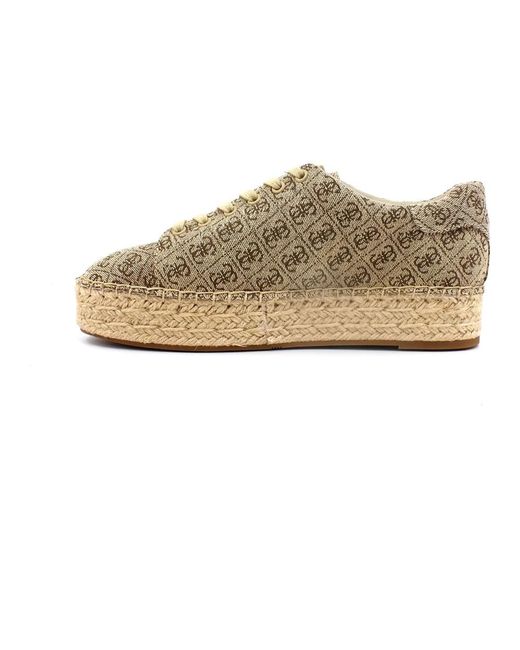 Guess Schoenen ,Leer Espadrilles in het Natural