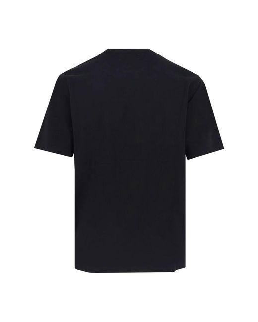 Amiri Schwarze T-Shirts Und Polos Mit Geripptem Kragen in Black für Herren