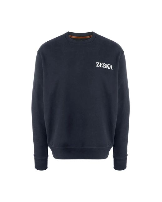 Zegna Blue Sweatshirts for men