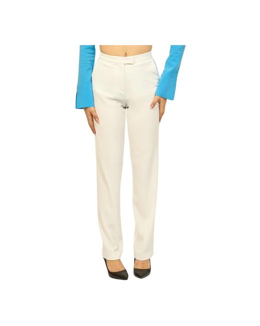 Pantalones culotte blancos de talle alto Jijil de color Blue