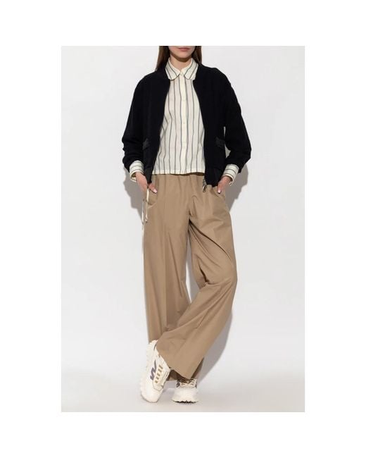 Moncler Natural Wide Trousers