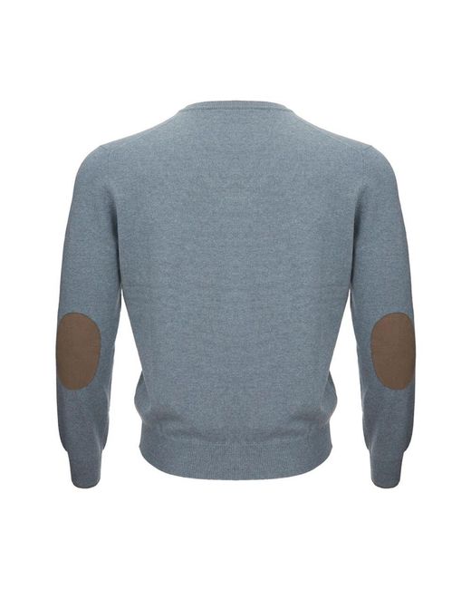 Maglione cashmere scollo a v in grigio di Gran Sasso in Blue da Uomo