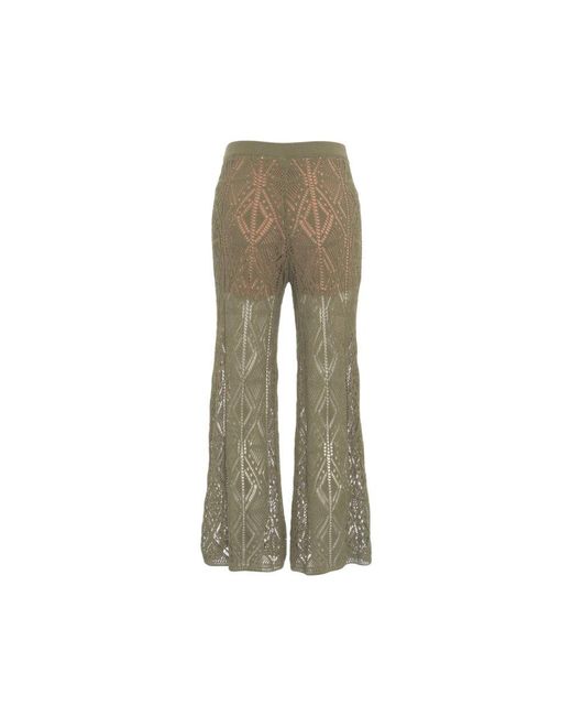 Wide Trousers Liu Jo de color Natural