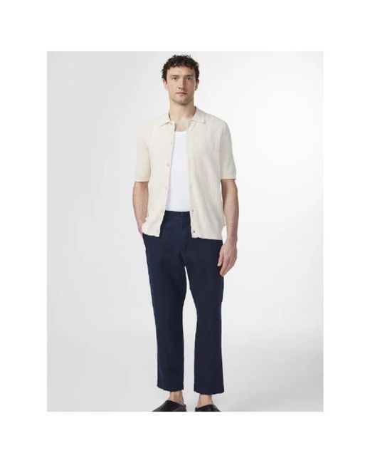 NN07 White Short Sleeve Shirts for men