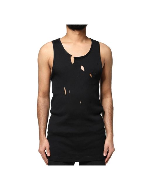 Dolce & Gabbana Black Sleeveless Tops for men