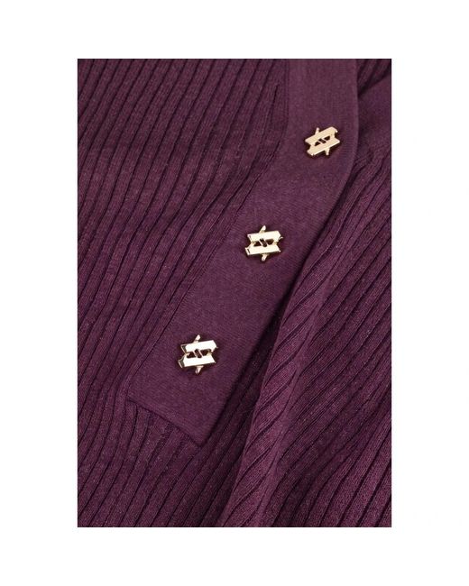 Aaiko Purple V-Neck Strickware
