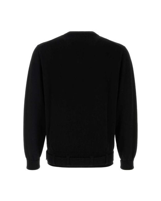 Random Identities Truien & Vesten ,Zwart ,Wol Cashmere Trui Met Riem in het Black voor heren