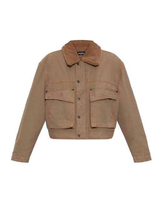DSquared² Jassen ,Bruin ,Katoen Jas Met Kraag in het Brown