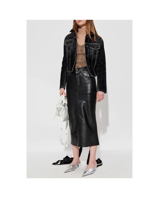 Denim Jackets Balenciaga de color Black