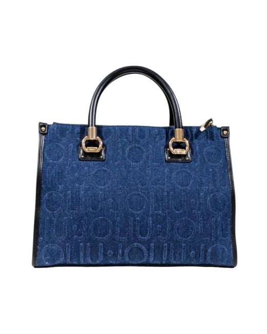 Liu Jo Blue Blauer Schultertasche Mit Reißverschluss
