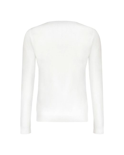 Valentino Garavani White Round-Neck Knitwear