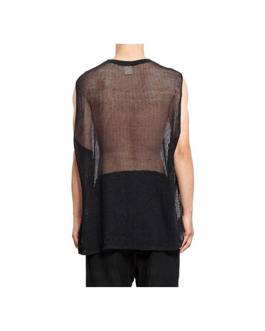 Sleeveless Tops Jan Jan Van Essche de hombre de color Black