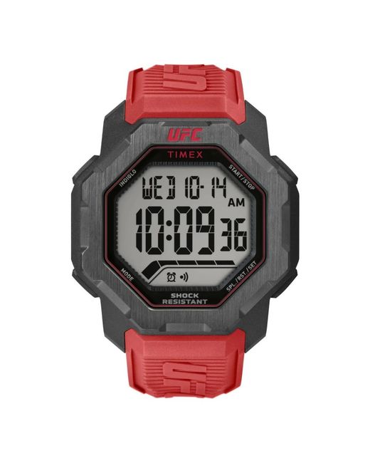 Timex Accessoires ,Zwart ,Ufc Knockout Digitaal Kwarts Horloge in het Black voor heren
