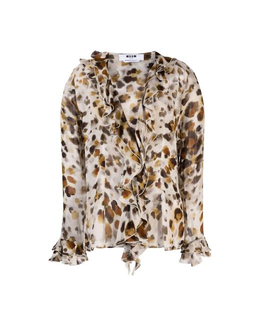 MSGM Blouses in het Multicolor