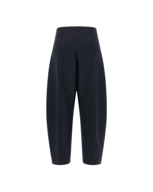 Nude Blue Cropped Trousers