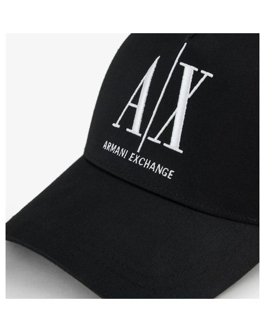 Armani Exchange Axe große logokappe in Black für Herren